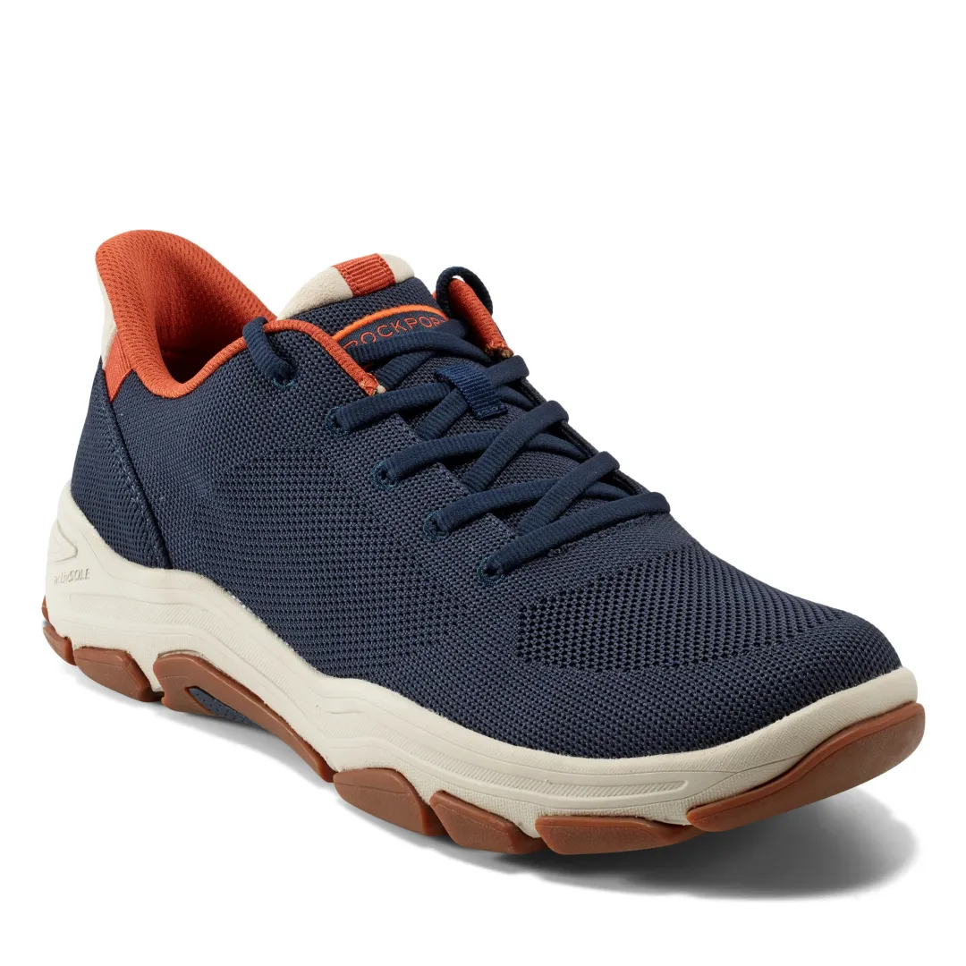 Sneakers|Sneakers>Rockport Men's Rafferty Step Activated Lace-up Casual Sneakers DarkBlue