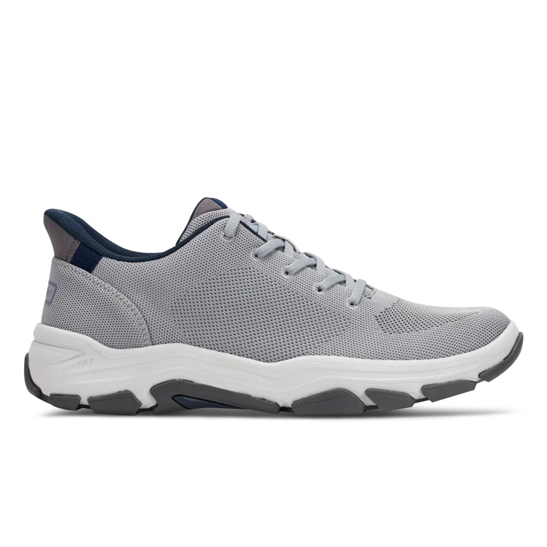 Sneakers|Sneakers>Rockport Men's Rafferty Step Activated Lace-up Casual Sneakers MediumGray