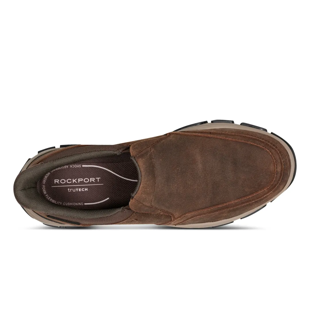 Sneakers|Sneakers>Rockport Men's Reece Step Activated Casual Slip-on MediumBrown
