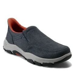 Sneakers|Sneakers>Rockport Men's Reece Step Activated Casual Slip-on DarkBlueCanvas