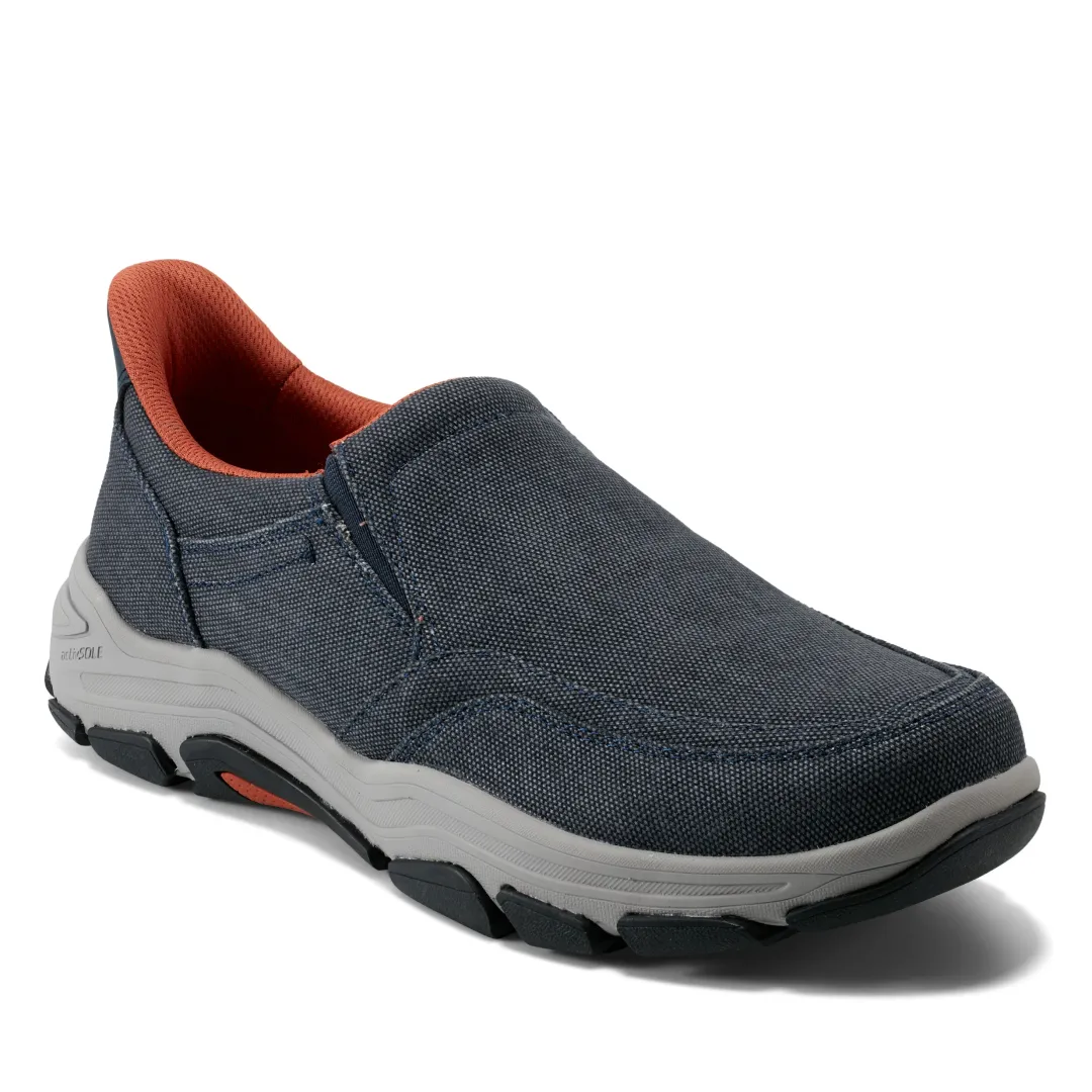 Sneakers|Sneakers>Rockport Men's Reece Step Activated Casual Slip-on DarkBlueCanvas