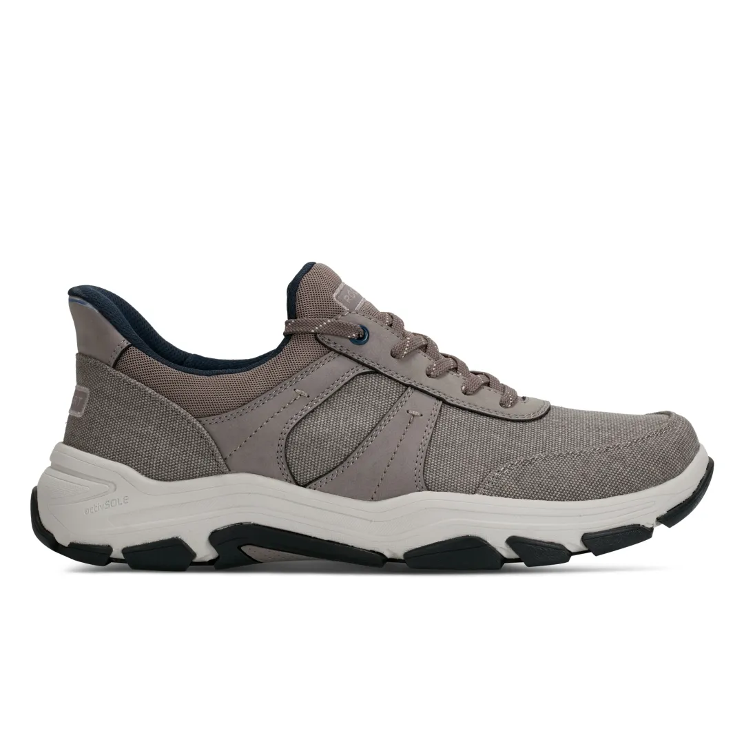 Oxfords & Lace-ups|Oxfords & Lace-ups>Rockport Men's Rhett Step Activated Casual Lace-up GreyCanvas