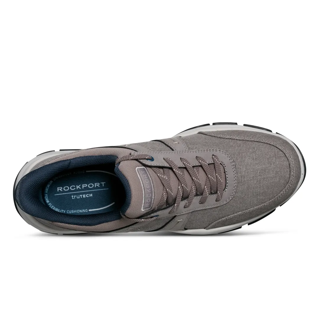 Oxfords & Lace-ups|Oxfords & Lace-ups>Rockport Men's Rhett Step Activated Casual Lace-up GreyCanvas