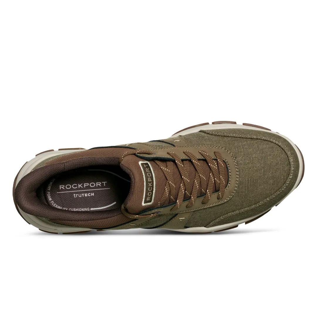 Oxfords & Lace-ups|Oxfords & Lace-ups>Rockport Men's Rhett Step Activated Casual Lace-up GreenCanvas