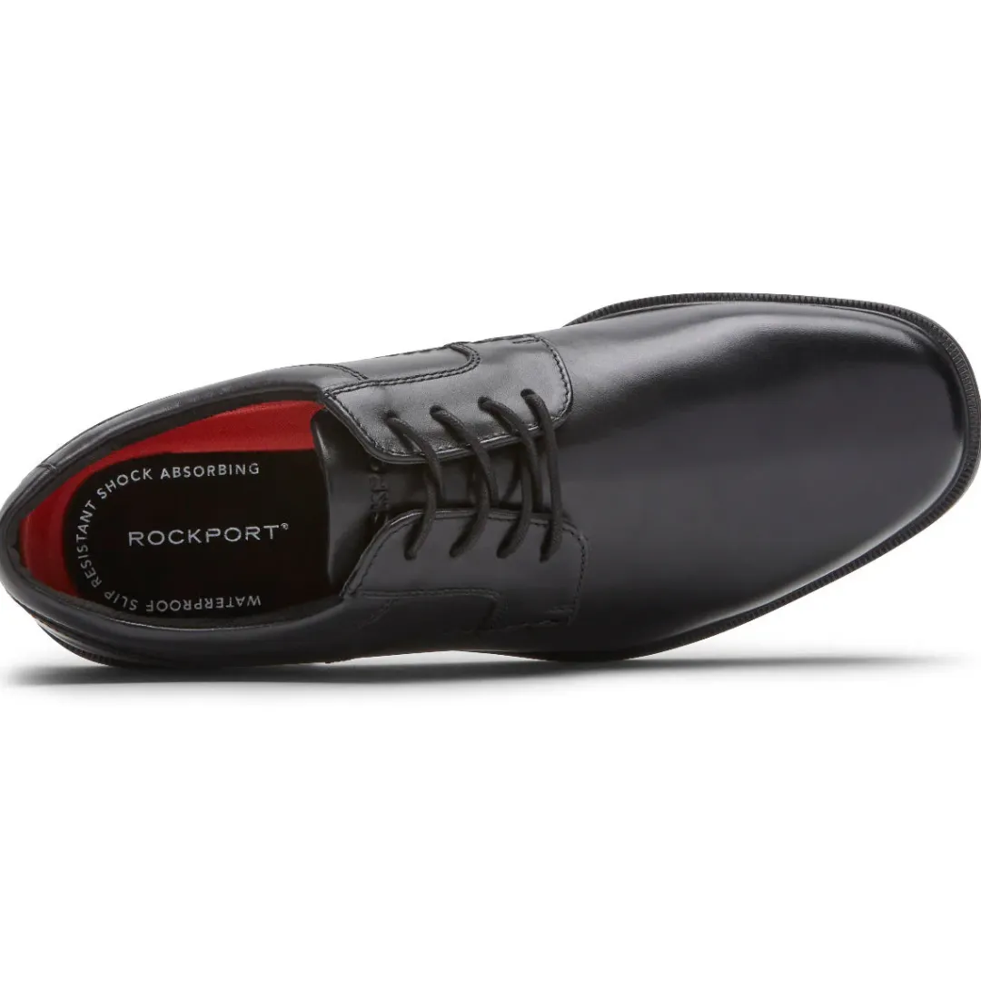 Oxfords & Lace-ups|Oxfords & Lace-ups>Rockport Men's Robinsyn Waterproof Plain Toe Oxford BLACK