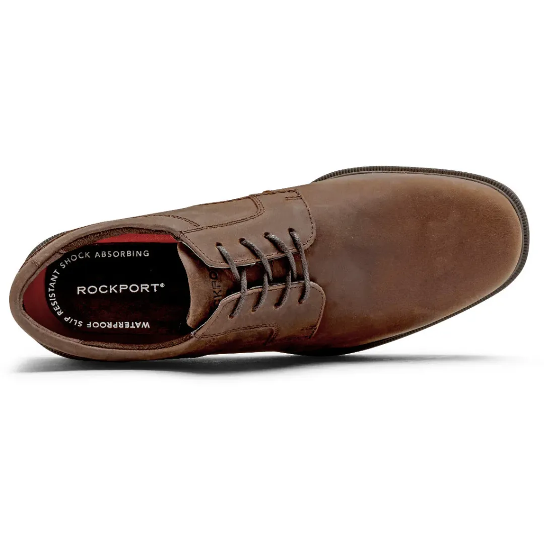 Oxfords & Lace-ups|Oxfords & Lace-ups>Rockport Men's Robinsyn Waterproof Plain Toe Oxford TANCRAZYHORSE