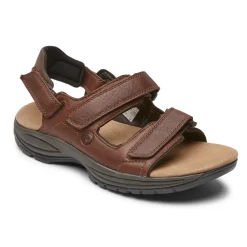 Sandals>Rockport Men's St. Johnsbury Water-Friendly Sandal BROWN