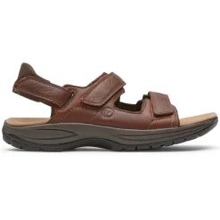Sandals>Rockport Men's St. Johnsbury Water-Friendly Sandal BROWN