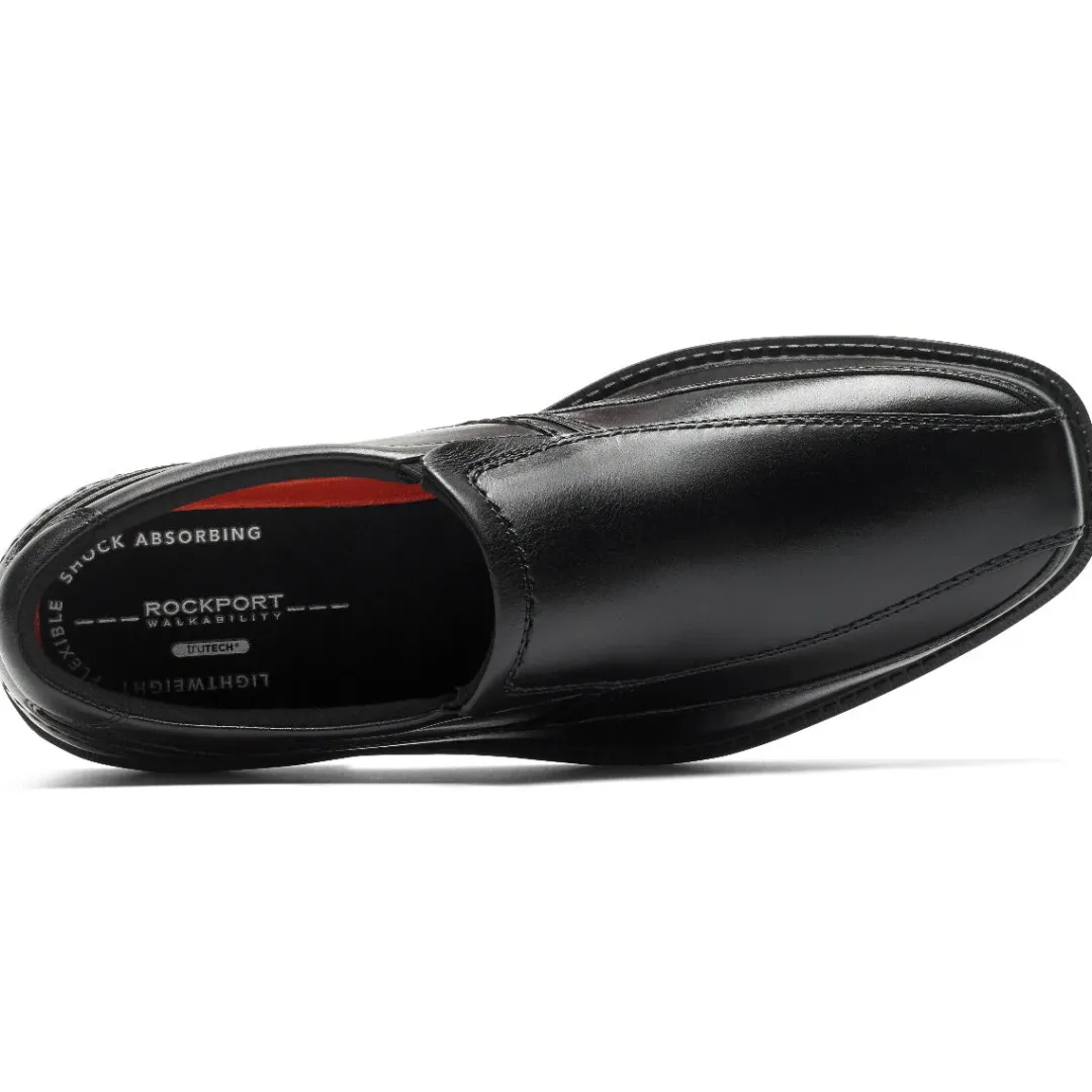 Loafers & Slip-ons|Loafers & Slip-ons>Rockport Men's Style Leader 2 Bike Toe Slip-On BLACK
