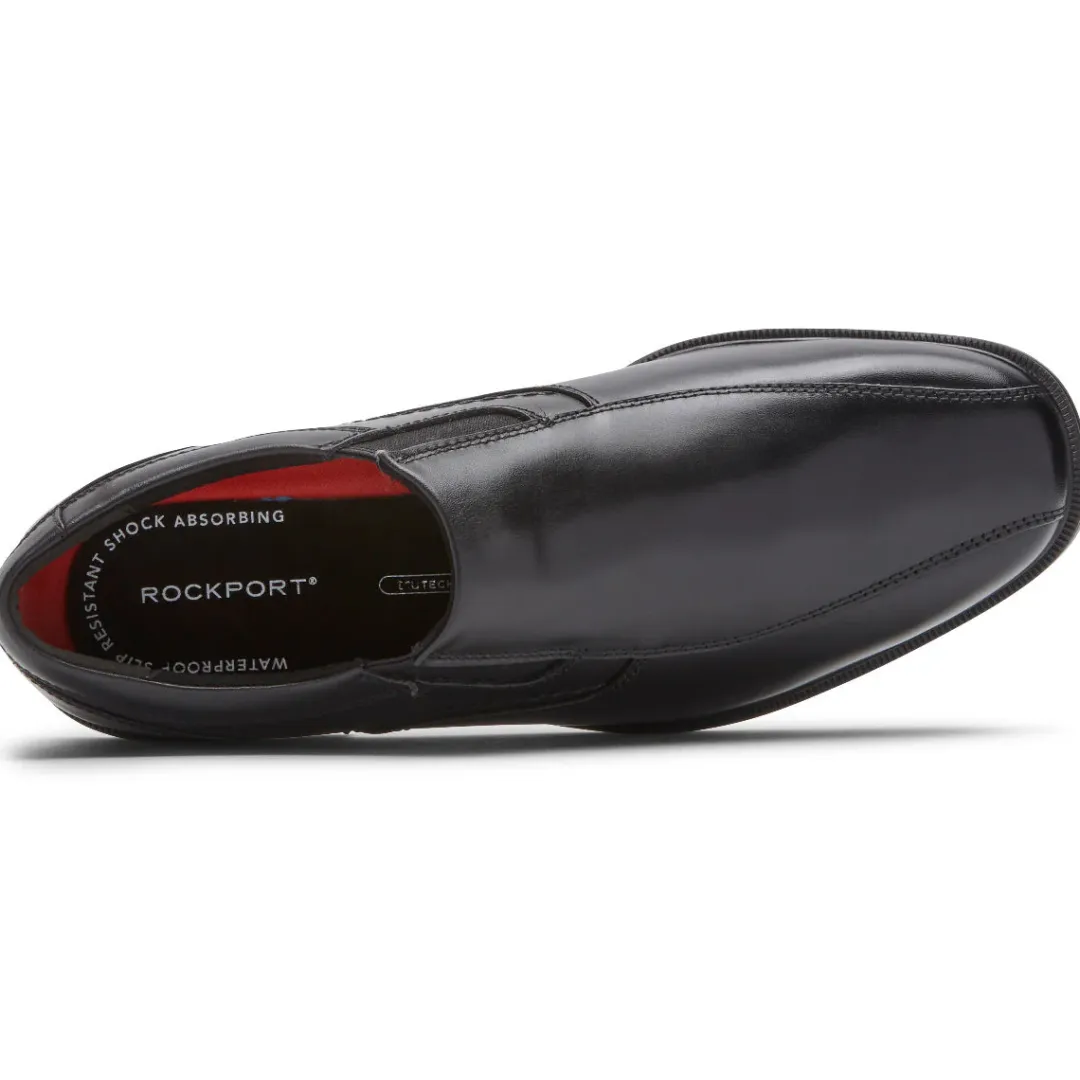 Loafers & Slip-ons|Loafers & Slip-ons>Rockport Men's Taylor Waterproof Slip-On BLACK