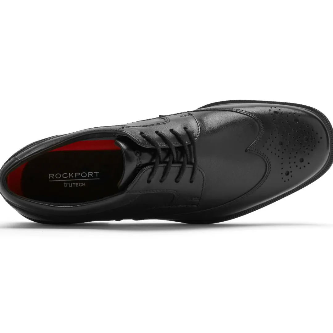 Oxfords & Lace-ups|Oxfords & Lace-ups>Rockport Men's Taylor Waterproof Wing Tip Dress Shoe Black