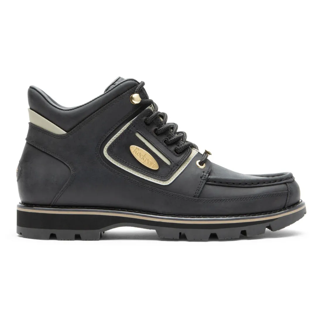 Boots|Boots>Rockport Men's Umbwe II Waterproof Mweka Boot BLACKLEA/GOLD