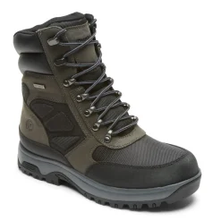 Boots>Rockport Men's 8000Works Waterproof 8-Inch Ubal Boot Black/Castlerock