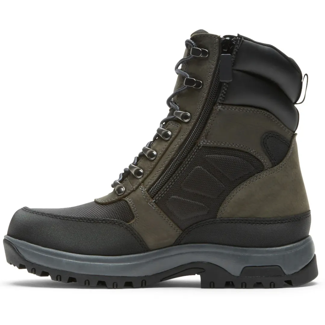 Boots>Rockport Men's 8000Works Waterproof 8-Inch Ubal Boot Black/Castlerock