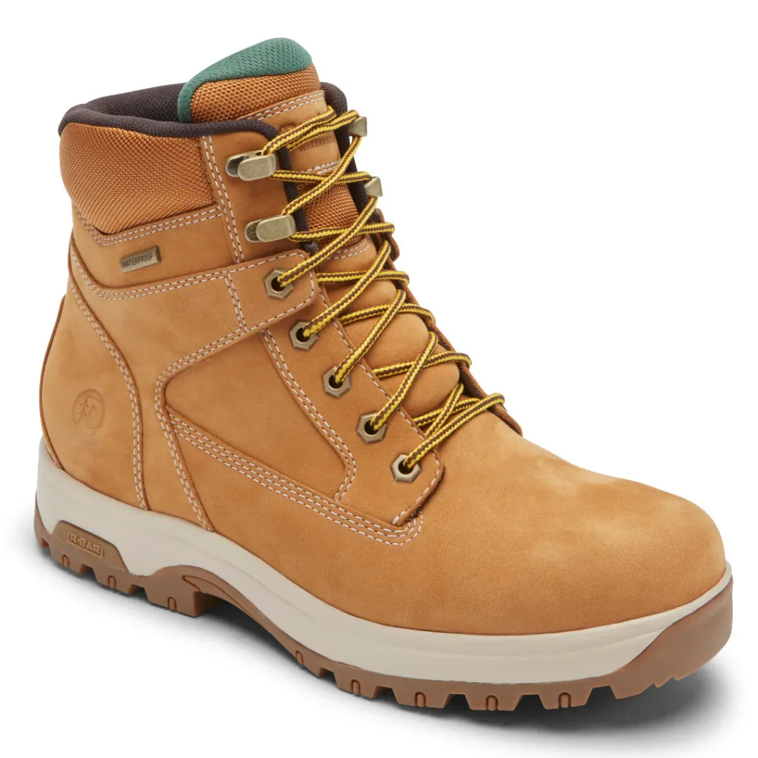 Boots>Rockport Men's 8000Works Waterproof 6-Inch Plain Toe Boot WHEATNUBUCK