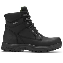 Boots>Rockport Men's 8000Works Waterproof 6-Inch Plain Toe Boot BLACKLEATHER