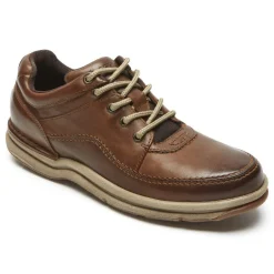 Oxfords & Lace-ups|Oxfords & Lace-ups>Rockport Men's World Tour Classic Lace Up BROWNLEATHER