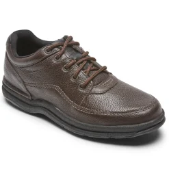 Sneakers|Sneakers>Rockport Men's World Tour Classic Lace Up BROWNTUMBLED