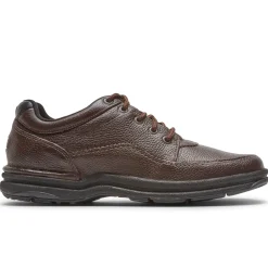 Sneakers|Sneakers>Rockport Men's World Tour Classic Lace Up BROWNTUMBLED