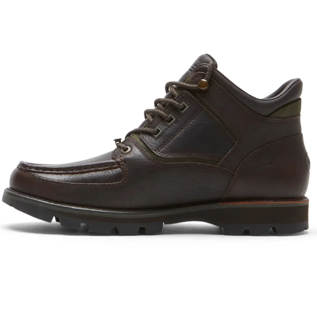 Boots|Boots>Rockport Men's XCS Umbwe II Waterproof Moc Front Trail Boot CHOCOLATE/GREEN