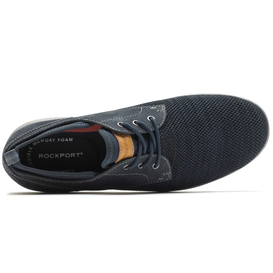 Oxfords & Lace-ups|Oxfords & Lace-ups>Rockport Men's Zaden Plain Toe Oxford NAVYNUBUCK/MESH