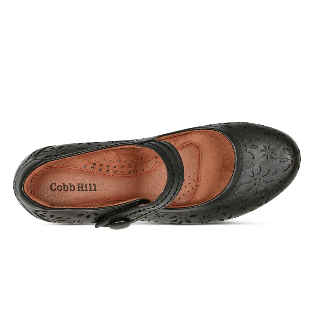 Heels>Rockport Women's Alesia Perforated Mary Jane Heel Black