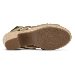 Sandals>Rockport Women's Alleah Slingback Sandal Avocado