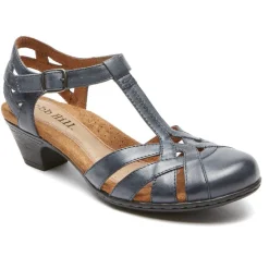 Heels>Rockport Women's Aubrey T-Strap Heel NAVY