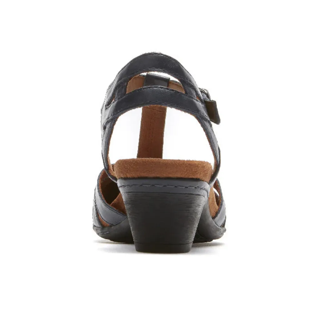 Heels>Rockport Women's Aubrey T-Strap Heel NAVY