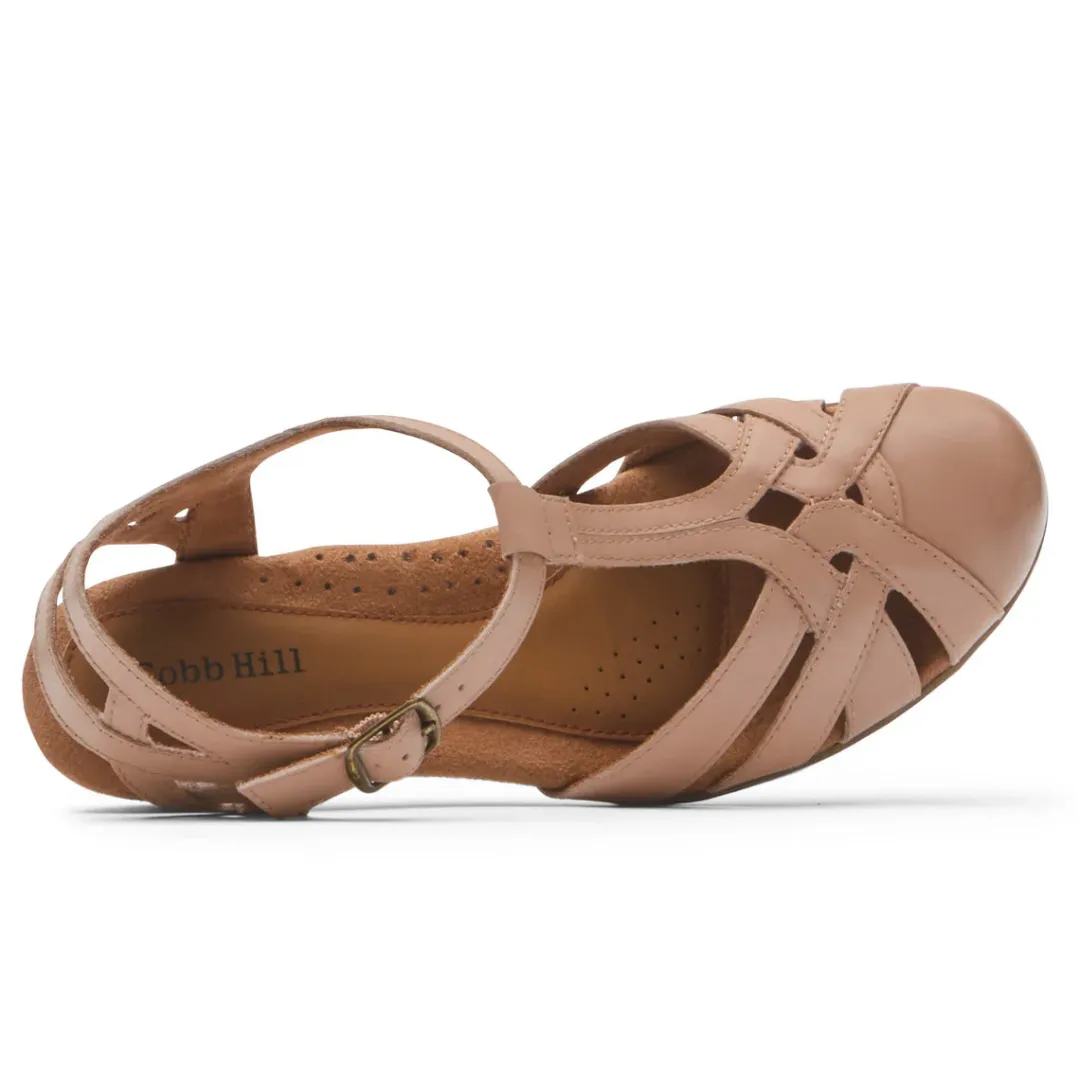 Heels>Rockport Women's Aubrey T-Strap Heel TuscanyPink