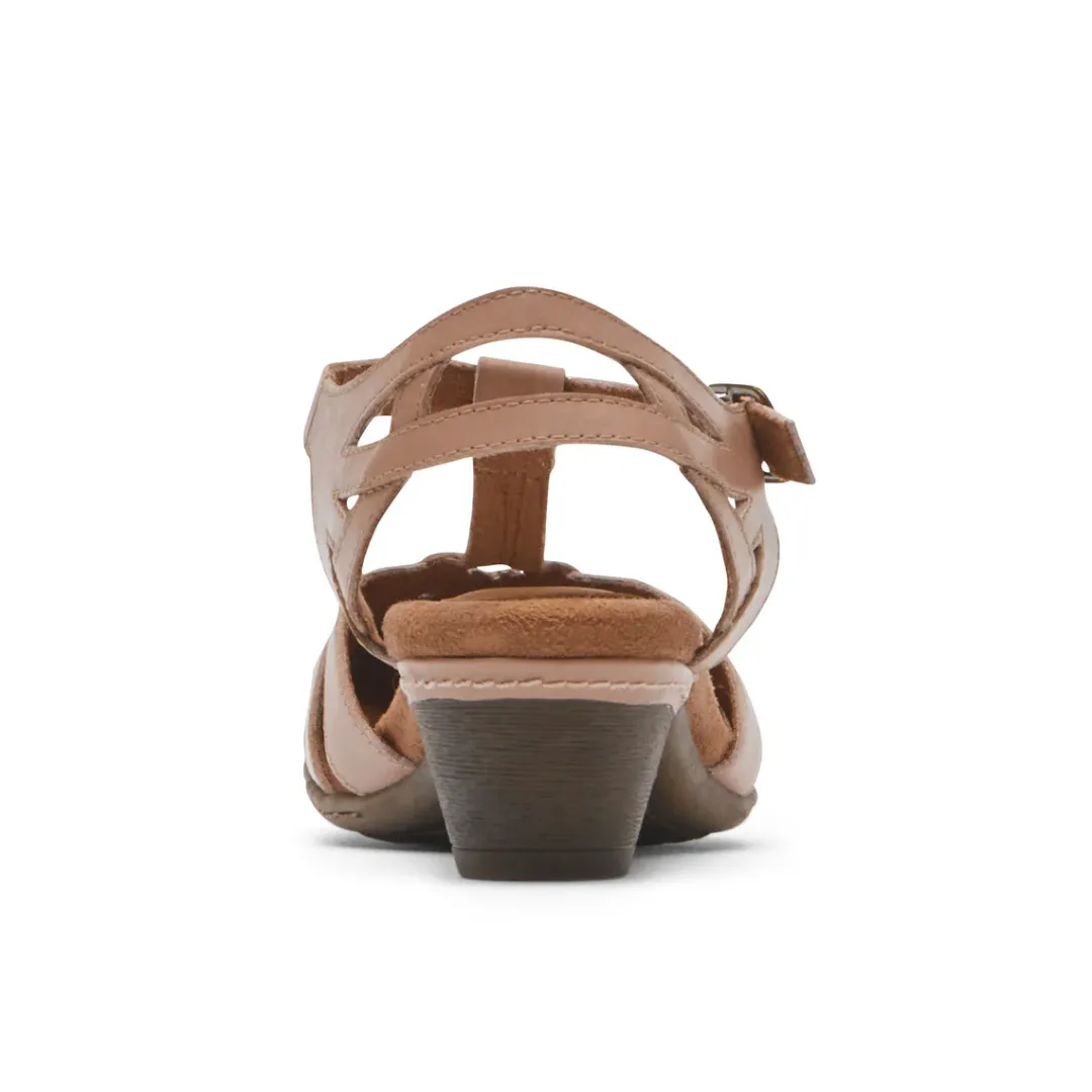 Heels>Rockport Women's Aubrey T-Strap Heel TuscanyPink