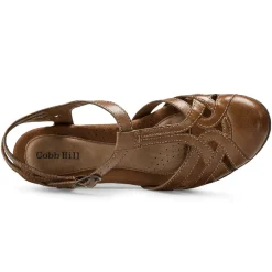 Heels>Rockport Women's Aubrey T-Strap Heel TAN