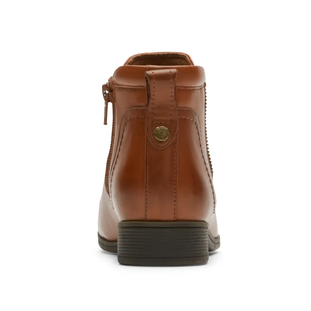 Boots>Rockport Women's Crosbie Gore Bootie TOFFEETANLTHR