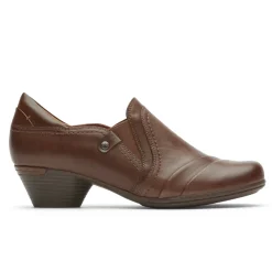 Walking Shoes>Rockport Women's Laurel Slip-On Shoe BARKLTHR