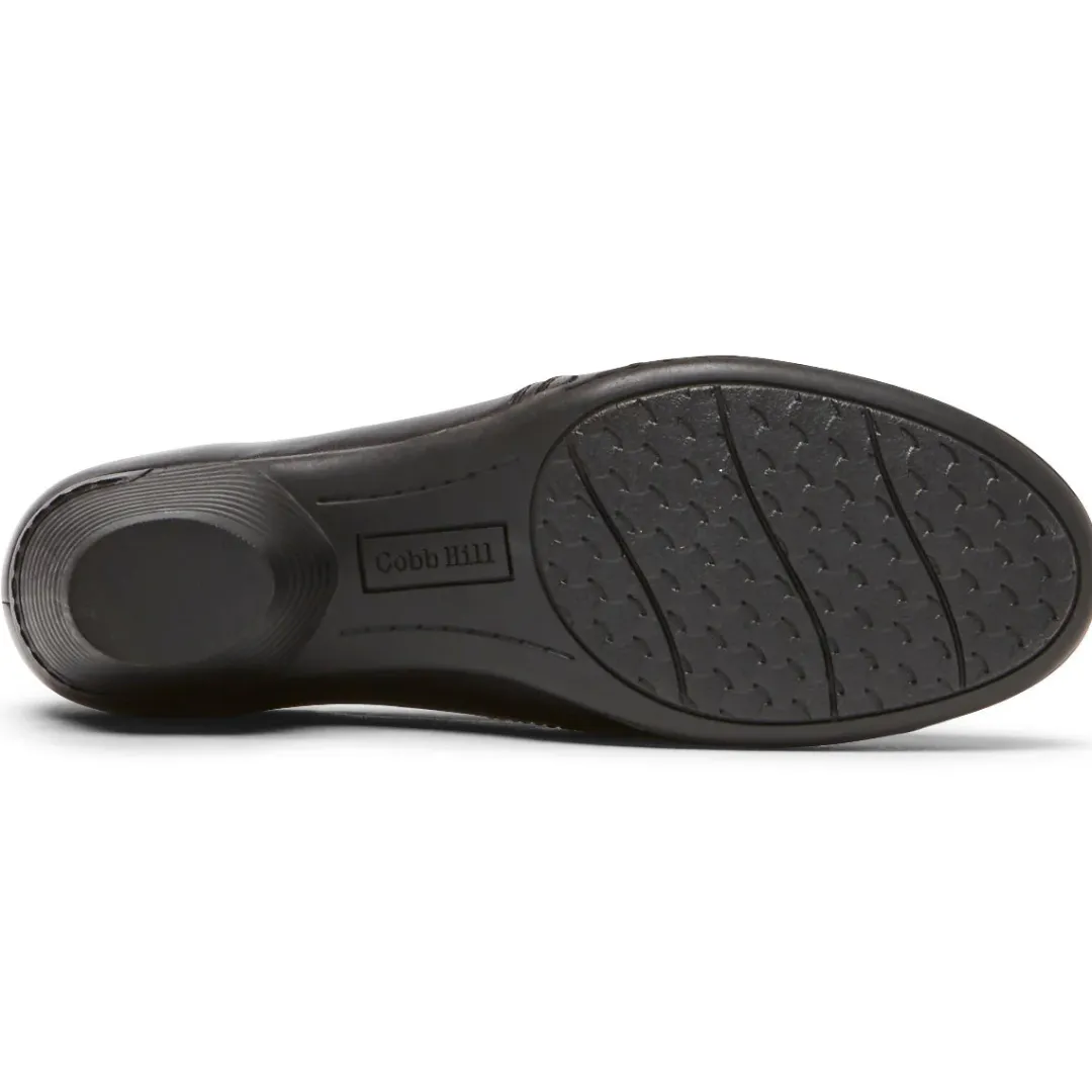 Walking Shoes>Rockport Women's Laurel Slip-On Shoe BLACKLEATHER