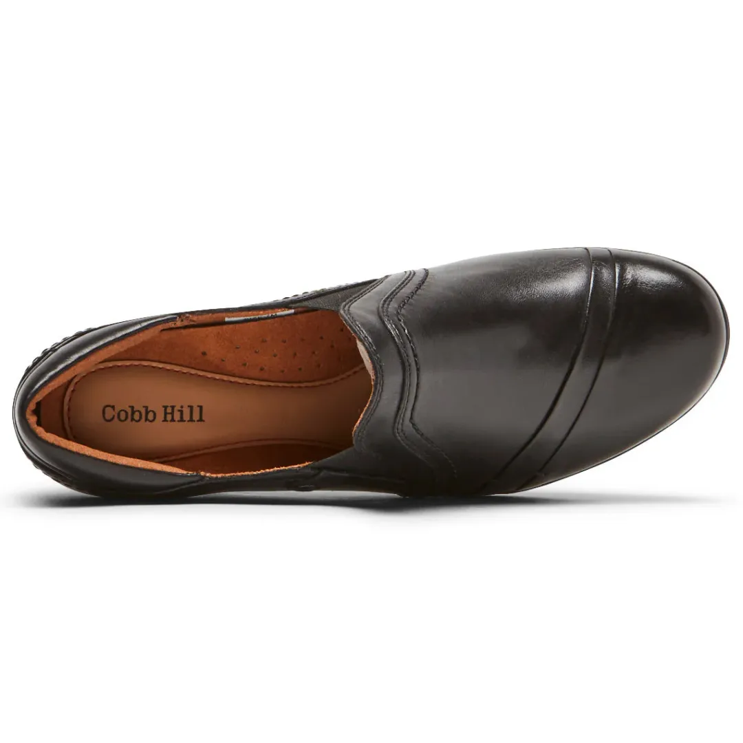 Walking Shoes>Rockport Women's Laurel Slip-On Shoe BLACKLEATHER