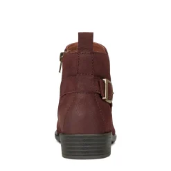Boots>Rockport Women's Nessa Ruched Casual Booties DarkRed