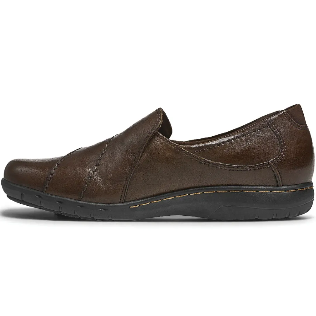 Walking Shoes>Rockport Women's Paulette Slip-On Shoe BARK