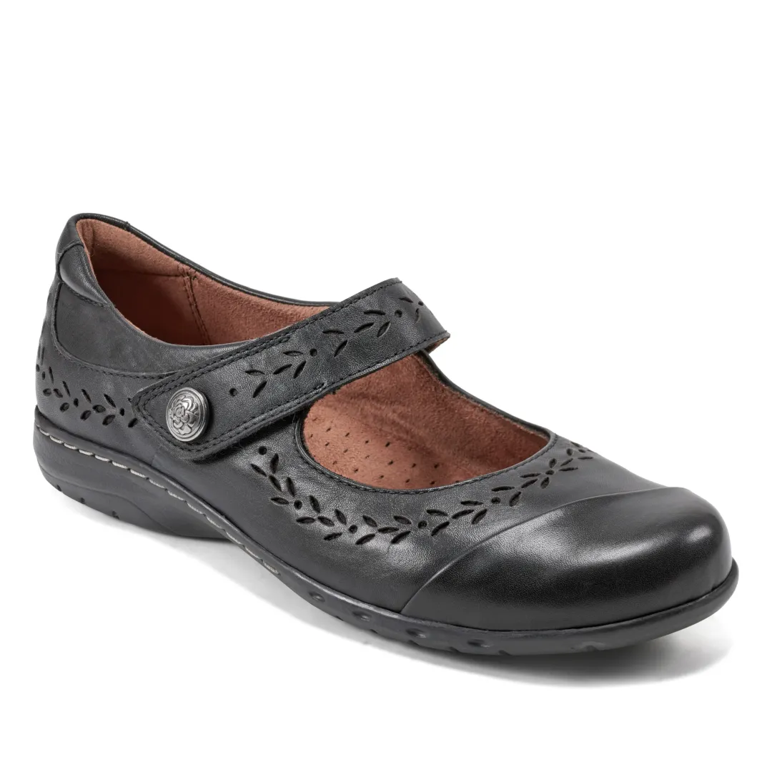 Flats>Rockport Women's Perry Casual Mary Jane Ballet Flats Black