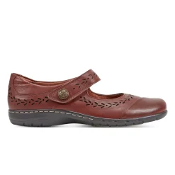Flats>Rockport Women's Perry Casual Mary Jane Ballet Flats MediumBrown